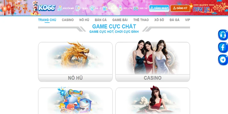 Hệ thống game cực chất với đa dạng các thể loại hấp dẫn và hot nhất hiện nay